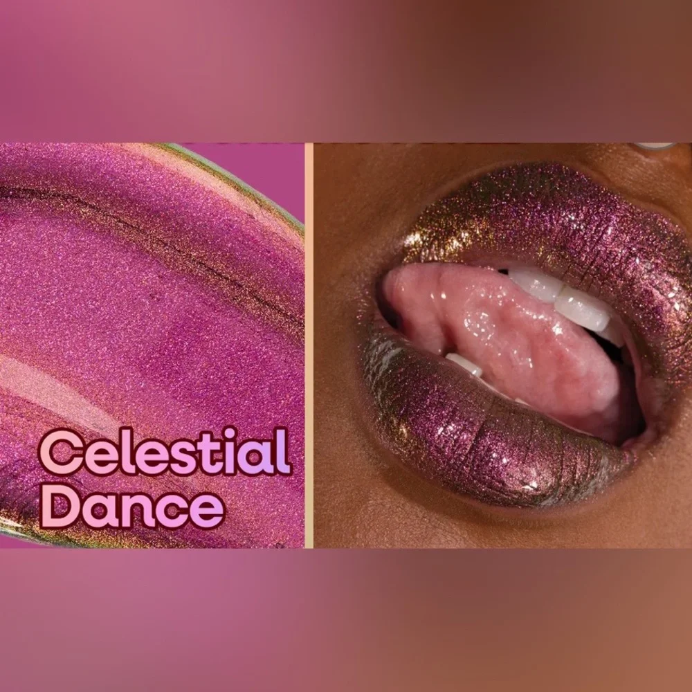 Wet n Wild Chameleon Chromatic Lip Gloss Celestial Dance Metallic Full Size NEW